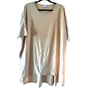 LuLaRoe high-low tunic in heathered yellow